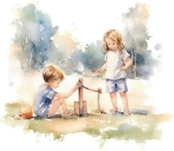 Bild spielende Kinder