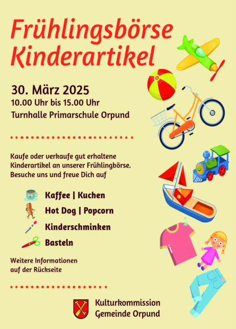 Frühlingsbörse Kinderartikel